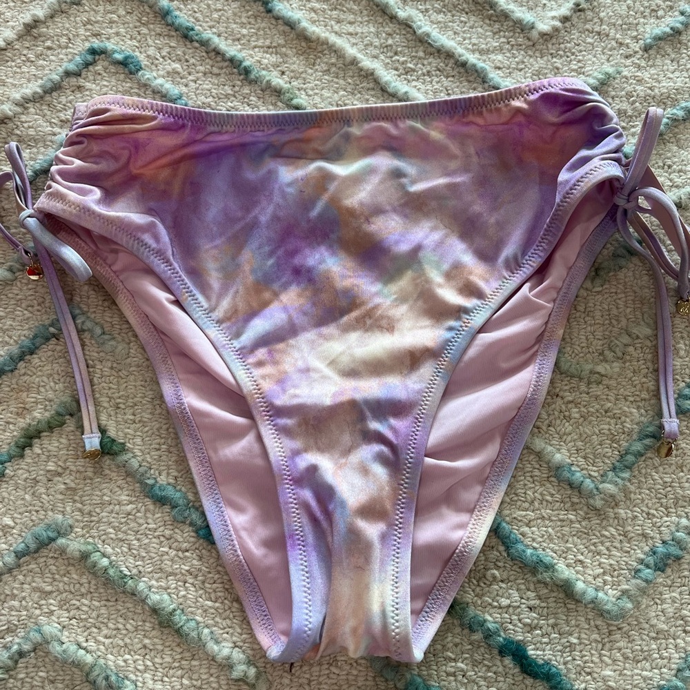 Victoria's Secret Purple Tie-Dye Bikini Bottom